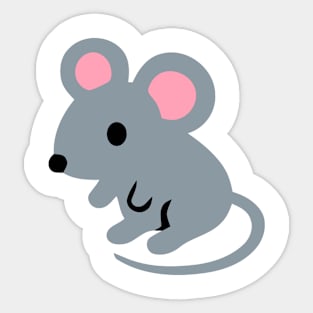 Grey Rat Emoticon Sticker